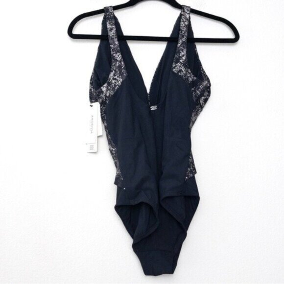 NWT Amoressa Into The Mystic Siddhartha One Piece 6 Black Metallic Sculpt Smooth - Picture 8 of 12